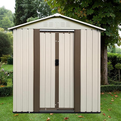 5x3 FT Outdoor Storage Shed, Metal Garden Shed - Image 6