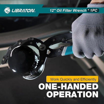 LIBRATON Oil Filter Wrench, Quick Adjustable Oil Filter Removal Tool - Image 5