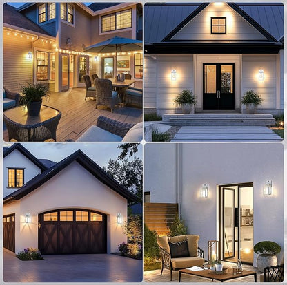 PARTPHONER Dusk to Dawn Outdoor Light Fixtures, Waterproof Exterior Wall Sconce - Image 5