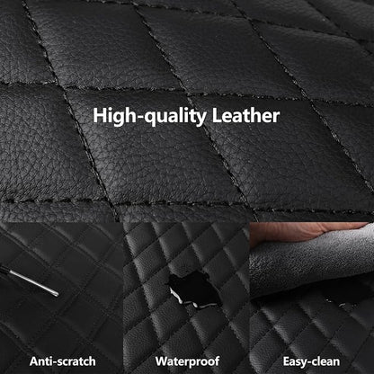 Blue Car Seat Covers, Breathable and Waterproof Seat Cover Full Set, PU Premium - Image 4