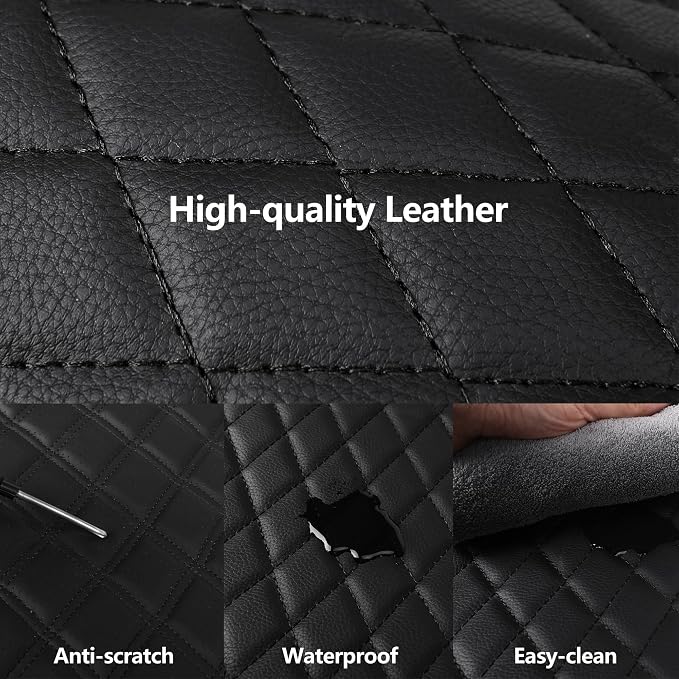 Car Seat Covers, Breathable and Waterproof Front Seat Covers, Luxury PU - Image 4