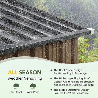 5x3FT Outdoor Steel Storage Shed - Image 7