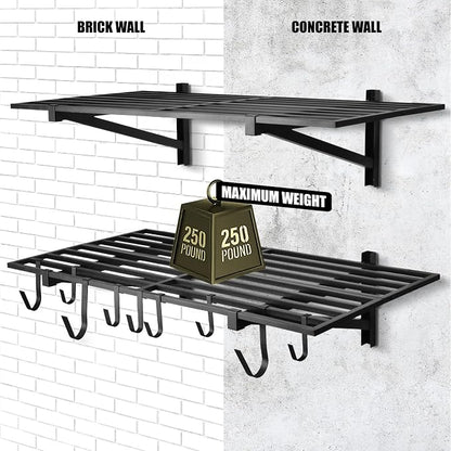 4 Pack 1, 5x4ft Heavy Duty Garage Wall Shelving, Garage Shelving Wall Mounted - Image 5