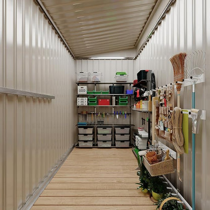 4' x 8' Outdoor Lean to Storage Sheds Outdoor, Heavy-Duty Lean to Garden - Image 6