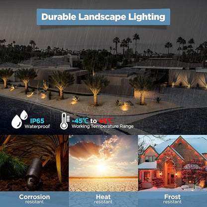 Gardencoin Solid Brass Outdoor Landscape Spotlight, 12V Low Voltage LED Spot - Image 6
