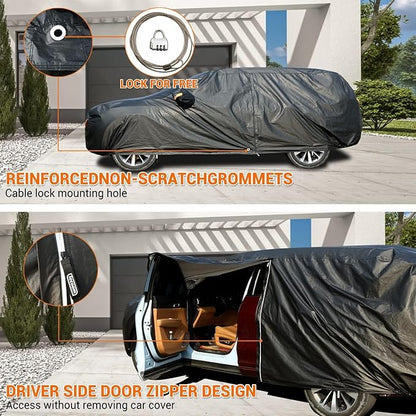 Tecoom Car Cover Waterproof All Weather, Thick Fleece Lining Car Covers - Image 2