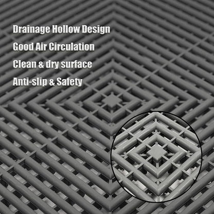 24 Pack 16"x16" Interlocking Garage Floor Tiles - Image 3