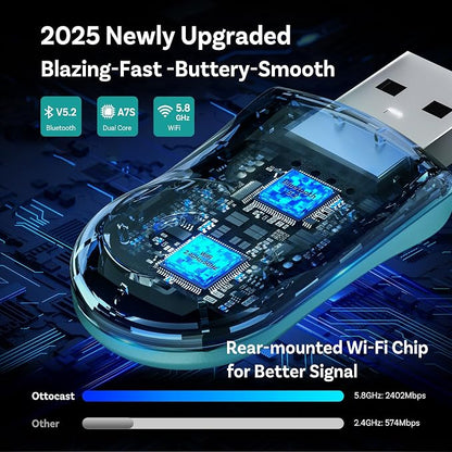 OTTOCAST Wireless Carplay Adapter 2025 - Image 3
