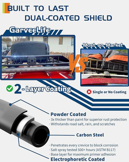 51" x 36" Universal Roof Rack Carrier Basket, 200 Lbs Capacity Car Cargo Rack - Image 5