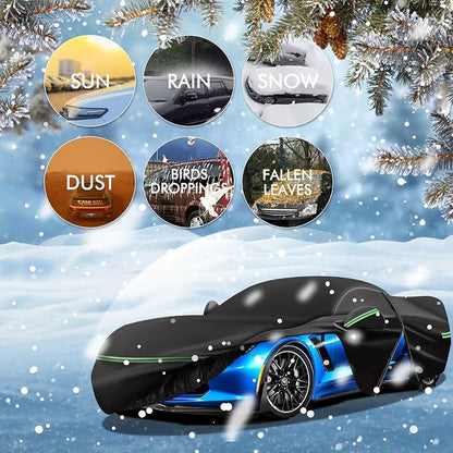 for Corvette 2014-2019 C7 Car Cover 210D Outdoor Waterproof UV Protection - Image 8