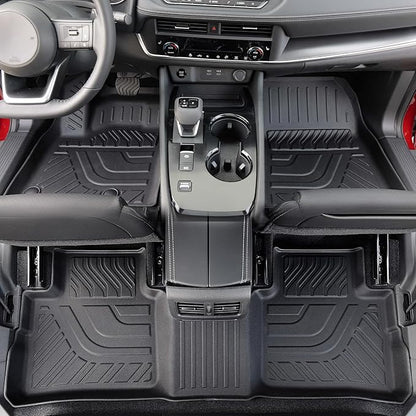 Floor Mats Set for Nissan Rogue 2025 2024-2021 Accessories, Full Coverage All - Image 3