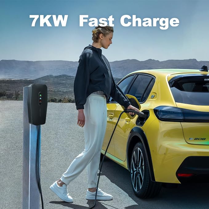 Level 2 EV Charger for Tesla 32Amp, 7KW Electric Vehicle Portable Charger - Image 3