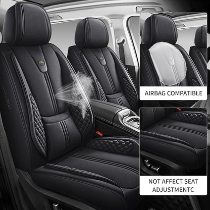 Car Seat Covers Front Only, Easy Install Luxury Leather Automotive Seat Covers - Image 3