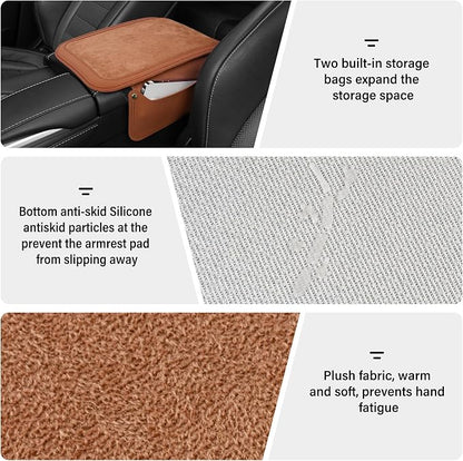 SINGARO Car Leather Center Console Cover - Image 3