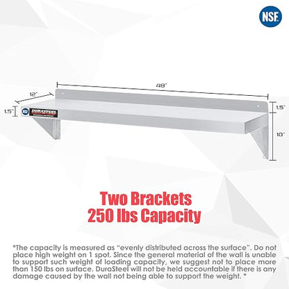DuraSteel Stainless Steel Wall Shelf - Image 3