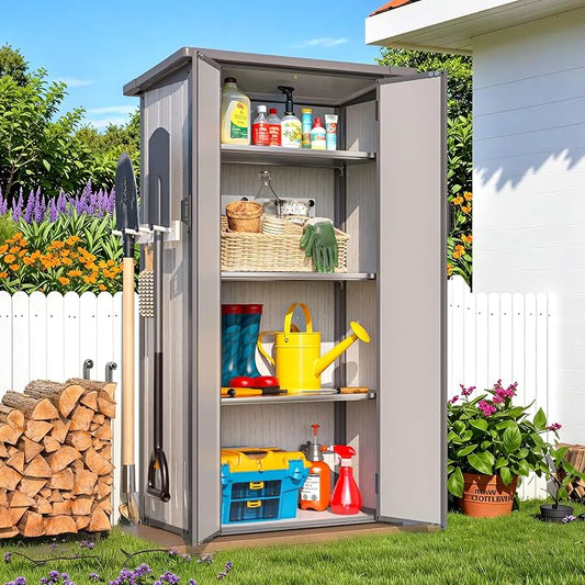 AECOJOY Resin Outdoor Storage Cabinet Waterproof by AECOJOY