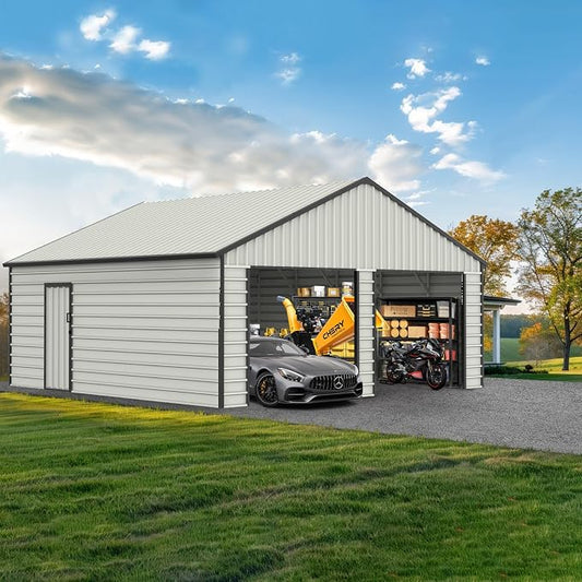 23 x 22 Metal Shed, Metal Garage Building by BNSPLY
