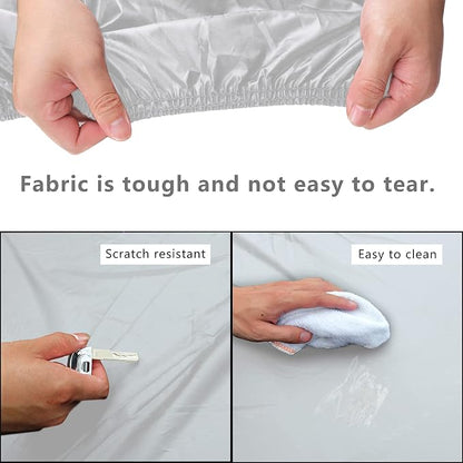 MORNYRAY Waterproof Car Cover All Weather Snowproof UV Protection Windproof - Image 3