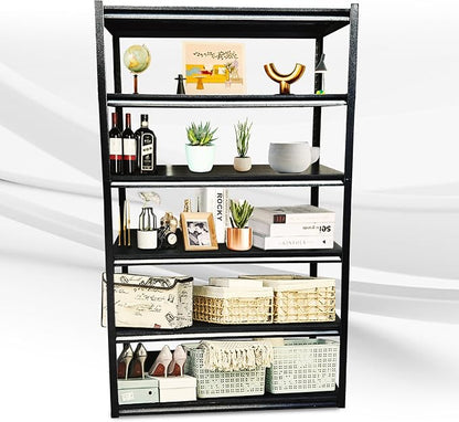 Rigma 5 Tier Garage Shelf, Heavy Duty Steel Shelving Unit, Adjustable Metal by Rigma