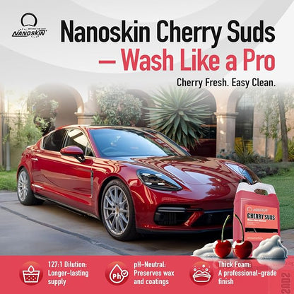 Nanoskin CHERRY SUDS Foaming Car Wash Shampoo 1 Gallon - Image 2