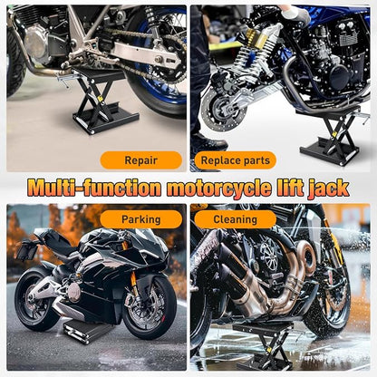 Nilight Motorcycle Lift Jack 1100 LBS Motorcycle Scissor Jack Stand Lift - Image 8