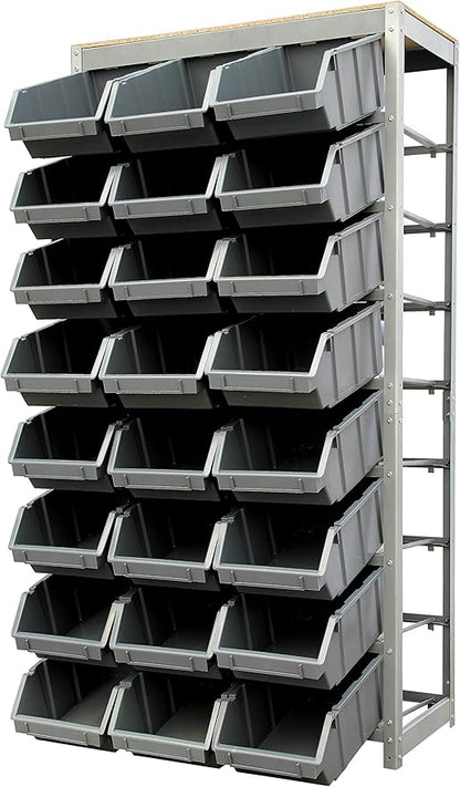 King's Rack Bin Rack Storage System Heavy Duty Steel Rack Organizer Shelving - Image 4