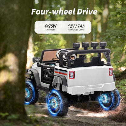 4WD Kids Ride on Car Truck, 12V 7Ah Kids Electric Vehicles Car Ride on Toy - Image 4