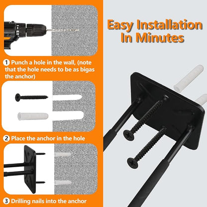 Folding Chair Rack, Heavy Duty Garage Wall Mount Organizer and Holder, Garden - Image 3