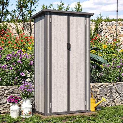 AECOJOY Resin Outdoor Storage Cabinet Waterproof - Image 7