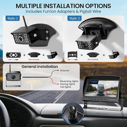RV Backup Camera, Waterproof Wireless Backup Camera - Image 2