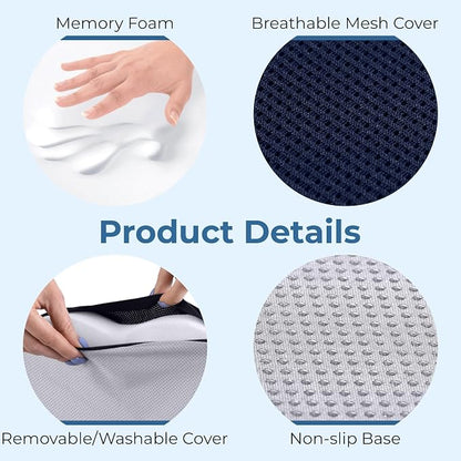 5 STARS UNITED Seat Cushion for Tailbone Pain Relief – Large Memory Foam - Image 7