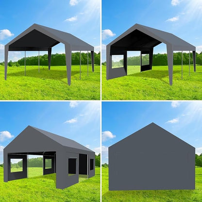 Heavy Duty Carport 13x20 FT Oversized Portable Garage - Image 5