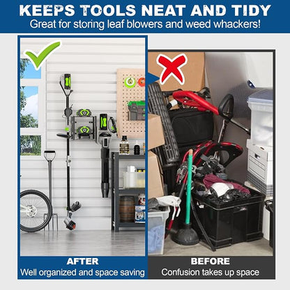 Pugala Universal Storage Rack for Leaf Blower, Weed Eater, and Power Tools – - Image 3