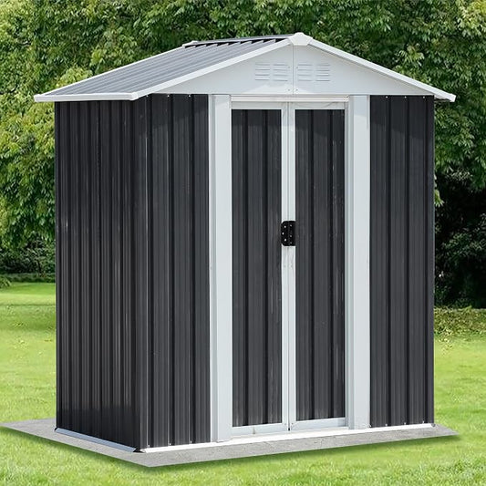 5x3 FT Outdoor Storage Shed, Metal Garden Shed by BNSPLY