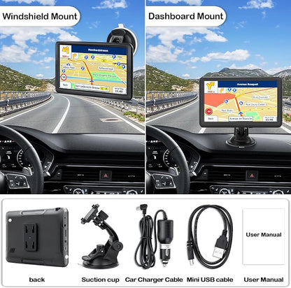 GPS Navigator for Car, Truck GPS Commercial Drivers 2025, Trucker GPS of Semi - Image 7
