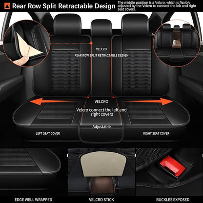 Seat Covers for Toyota Camry 2012-2023 2024 Full Set 5 Seats - Image 2