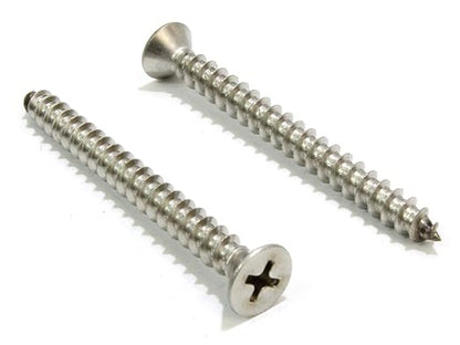 Bolt Dropper #8 X 1-1/2'' Stainless Steel Flat Head Phillips Wood Screw by BoltDropper