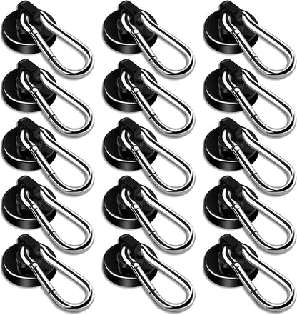 DIYMAG Black Magnetic Hooks, 70LBS Strong Heavy Duty Neodymium Magnet Magnetics by DIYMAG