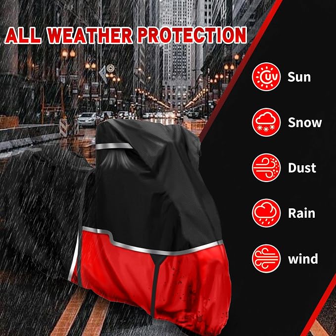 420D Motorcycle Cover Suitable for Honda Cruiser Rebel 300 500 1100 and Shadow - Image 5