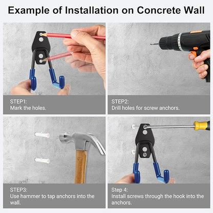 Garage Hook Heavy Duty Wall Storage Hangers, 22 Pack Garage Storage Hooks Steel - Image 5