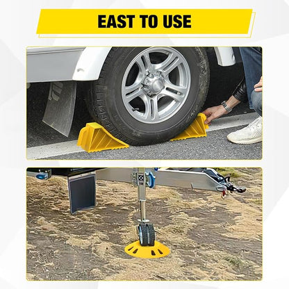 Nilight Trailer Wheel Chocks and Wheel Dock Kit - Image 4