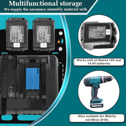 FETESNICE Wall Mount for Makita Battery Charger Holder, Easy Installation - Image 4