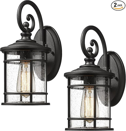 Emliviar Modern Porch Lights 2 Pack by EMLIVIAR