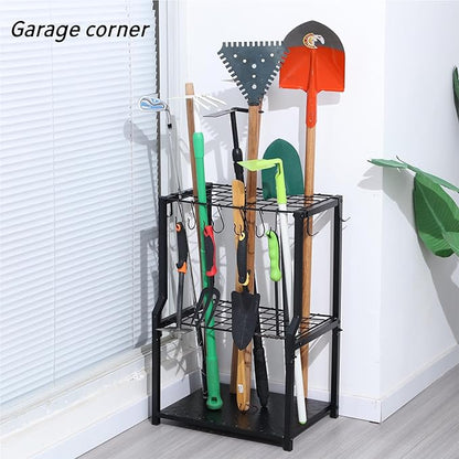 Garden Tool Organizer, Yard Tool Rack Heavy Duty, Free Standing - Image 2
