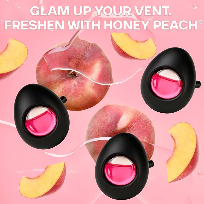 Air Jungles Car Air Freshener Vent Clip 3 Count, Honey Peach Scent, 4 ml Each - Image 7