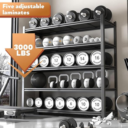 48.2" W Garage Shelving 3000LBS Storage Shelves Heavy Duty Garage Storage - Image 3