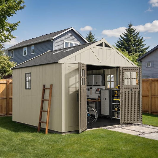 Devoko 10 x 10 FT Plastic Outdoor Storage Shed by DEVOKO