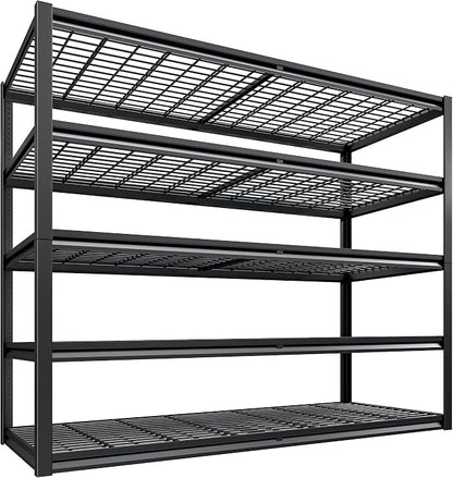 REIBII 78" H Garage Shelving Heavy Duty Load 3000LBS, Adjustable Storage Shelves by REIBII