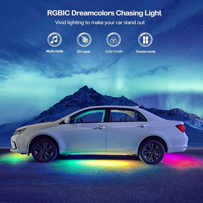 Underglow Led Lights for Cars, Waterproof Underglow Kit for Cars - Image 2