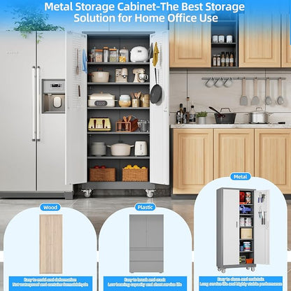 71" H×32" W×16" D Garage Storage Cabinet - Image 6